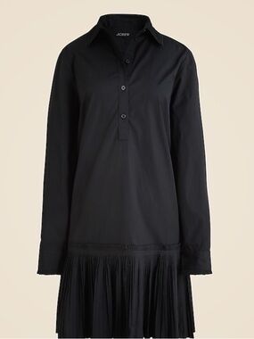 J crew Amelia long-sleeve shirt-dress in cotton poplin. Large.